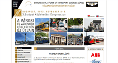 Desktop Screenshot of epts2012.ktenet.hu